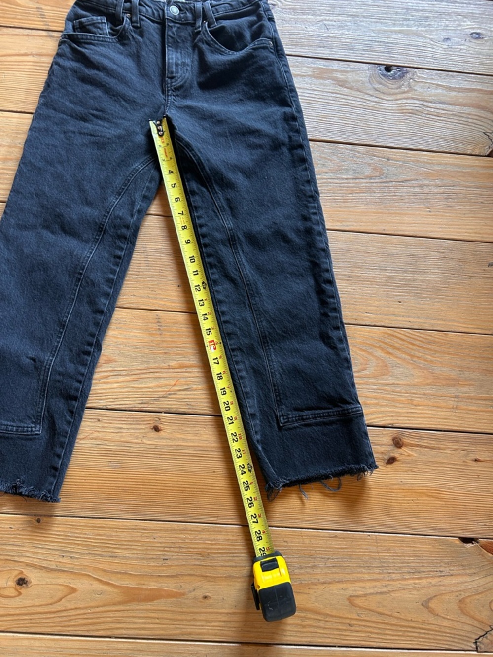 We The Free Risk Taker Mid-Rise Jeans Washed Black Size 26 - Picture 7 of 10